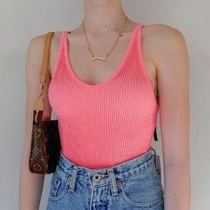 Urban Outfitters — BNWT Puckered Seamless Bodysuit in Bubblegum Pink ✨